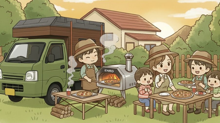 おうちピザ職人への道 〜ピザ窯のある暮らしと家族の笑顔〜