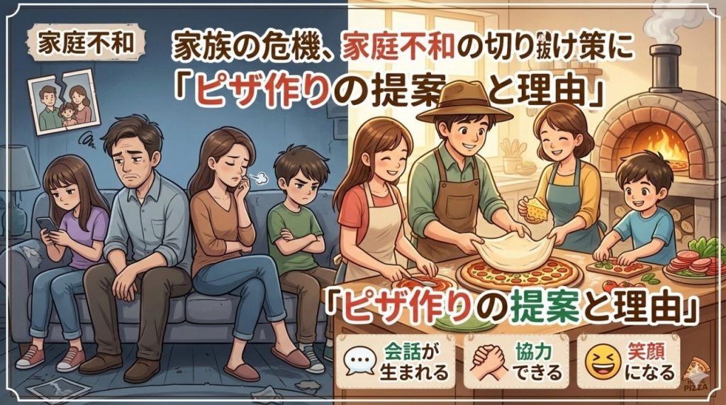 家族の危機、家庭不和の切り抜け策に「ピザ作り
