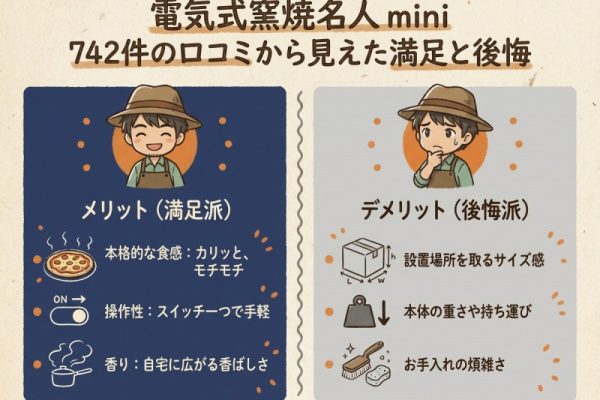 電気式窯焼名人口コミ比較
